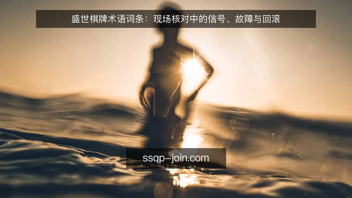 盛世棋牌术语词条:现场核对中的信号、故障与回滚